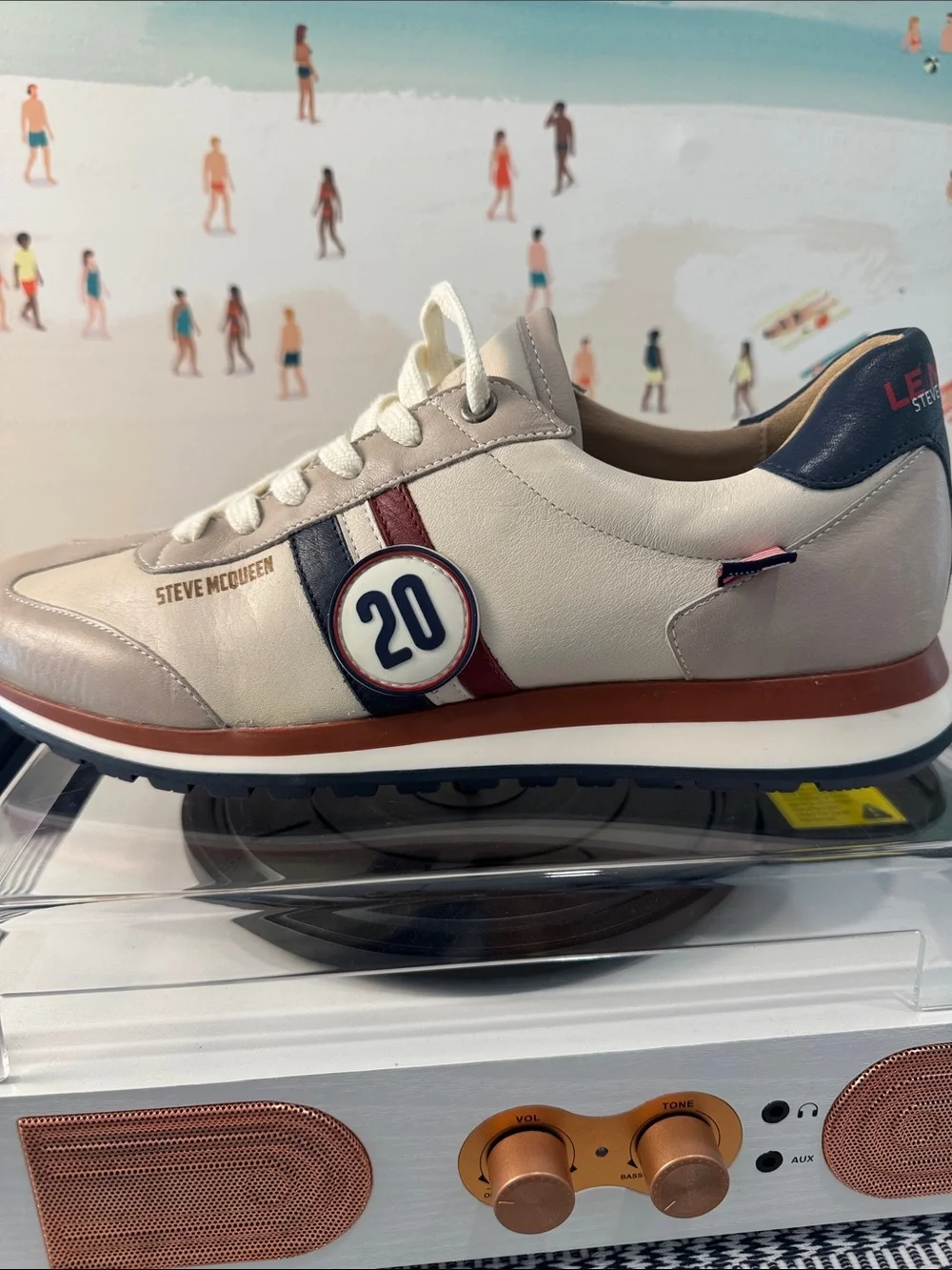 Steve McQueen Le Mans Cool Leather Sneakers Men’s 10 EU 43 Racing #20